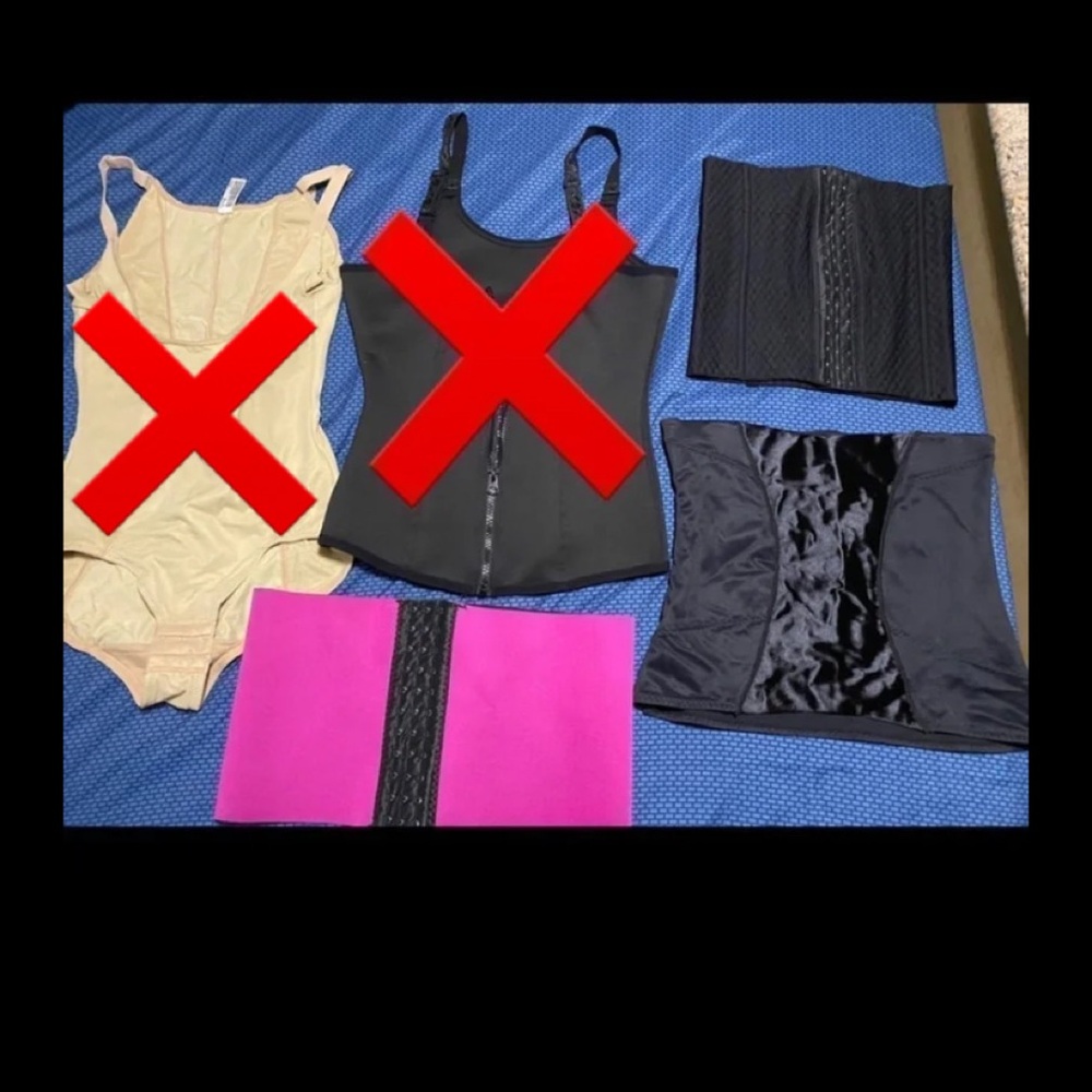 Lot of (3) NWOT Shapewear Size M/L Black Pink Various Colors and Styles